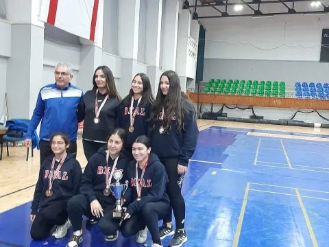 KKTC Liseli Genç Kızlar Badminton Şampiyonası Yapıldı